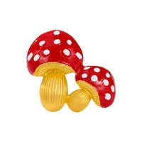 Pastoral Mushroom Zinc Alloy Enamel Unisex Brooches main image 5