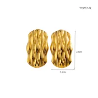 1 Pair Elegant Glam Solid Color 304 Stainless Steel Ear Studs sku image 1