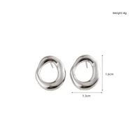 1 Pair Elegant Glam Solid Color 304 Stainless Steel Ear Studs sku image 4