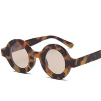 Sunglasses Batch Large Frame Round Sunglasses Women's  Trendy Light Color Sunglasses Fashion Personality Internet Celebrated Glasses Street Shot sku image 3