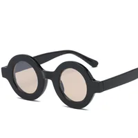 Sunglasses Batch Large Frame Round Sunglasses Women's  Trendy Light Color Sunglasses Fashion Personality Internet Celebrated Glasses Street Shot sku image 2