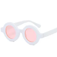 Sunglasses Batch Large Frame Round Sunglasses Women's  Trendy Light Color Sunglasses Fashion Personality Internet Celebrated Glasses Street Shot sku image 7