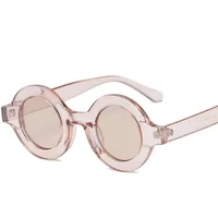 Sunglasses Batch Large Frame Round Sunglasses Women's  Trendy Light Color Sunglasses Fashion Personality Internet Celebrated Glasses Street Shot sku image 5