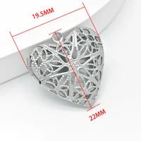 Retro Classic Style Heart Shape Jesus Fish Scales 304 Stainless Steel Plating DIY Ornament Accessories main image 7