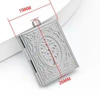 Retro Classic Style Heart Shape Jesus Fish Scales 304 Stainless Steel Plating DIY Ornament Accessories sku image 6