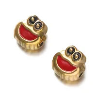 Cute Retro National Flag Letter Devil's Eye 304 Stainless Steel Enamel DIY Jewelry Accessories sku image 6