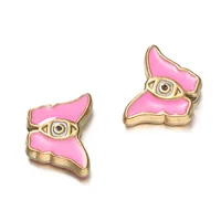 Cute Retro National Flag Letter Devil's Eye 304 Stainless Steel Enamel DIY Jewelry Accessories sku image 9