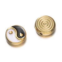 Cute Retro National Flag Letter Devil's Eye 304 Stainless Steel Enamel DIY Jewelry Accessories sku image 14