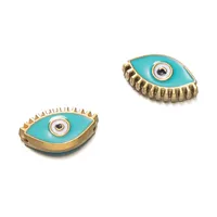 Cute Retro National Flag Letter Devil's Eye 304 Stainless Steel Enamel DIY Jewelry Accessories sku image 30