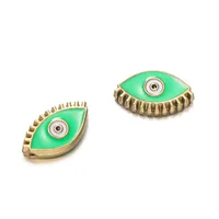Cute Retro National Flag Letter Devil's Eye 304 Stainless Steel Enamel DIY Jewelry Accessories sku image 31
