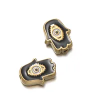 Cute Retro National Flag Letter Devil's Eye 304 Stainless Steel Enamel DIY Jewelry Accessories sku image 34