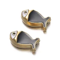 Cute Retro National Flag Letter Devil's Eye 304 Stainless Steel Enamel DIY Jewelry Accessories sku image 38