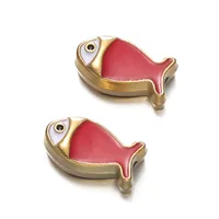 Cute Retro National Flag Letter Devil's Eye 304 Stainless Steel Enamel DIY Jewelry Accessories sku image 41