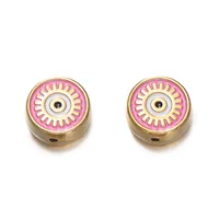 Cute Retro National Flag Letter Devil's Eye 304 Stainless Steel Enamel DIY Jewelry Accessories sku image 44