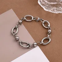 Casual Vacation Solid Color 304 Stainless Steel Polishing Unisex Bracelets main image 7