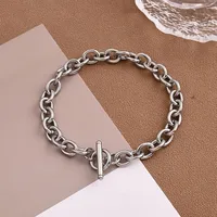 Casual Vacation Solid Color 304 Stainless Steel Polishing Unisex Bracelets main image 4