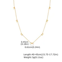 Simple Style Classic Style Solid Color 304 Stainless Steel 18K Gold Plated Women's Pendant Necklace main image 2