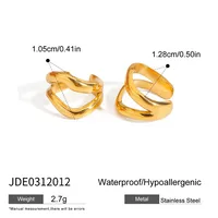 Basic Vacation Commute Geometric 316 Stainless Steel  Ear Cuffs sku image 1