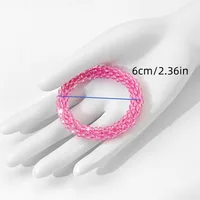 Casual Simple Style Solid Color Glass Unisex Bracelets main image 2