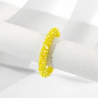 Casual Simple Style Solid Color Glass Unisex Bracelets main image 3