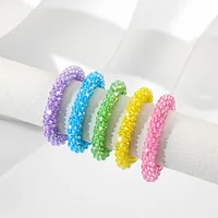 Casual Simple Style Solid Color Glass Unisex Bracelets main image 1