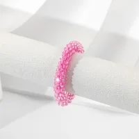 Casual Simple Style Solid Color Glass Unisex Bracelets main image 7