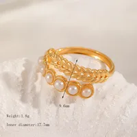 Cute Romantic Shiny Sun Leaves Heart Shape 304 Stainless Steel Inlay Zircon 18K Gold Plated Women's Open Rings sku image 4