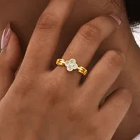 Wholesale Jewelry Classic Style Artistic Copper Zircon Plating Open Rings main image 3