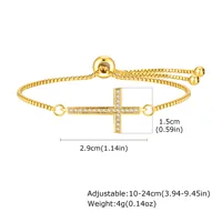 Shiny Cross Alloy Women's Bracelets main image 2