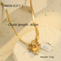 Classic Style Commute Heart Shape 304 Stainless Steel Women's Pendant Necklace Choker main image 4