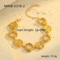 IG Style Classic Style Commute Circle 304 Stainless Steel Unisex Bracelets Necklace main image 3