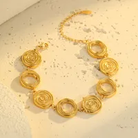 IG Style Classic Style Commute Circle 304 Stainless Steel Unisex Bracelets Necklace main image 6