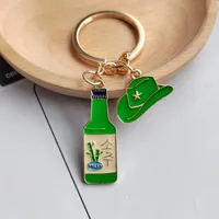 1 Piece Cute Hat Beverage Alloy Unisex Keychain sku image 2