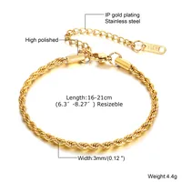 Simple Style Solid Color 201 Stainless Steel Women's Bracelets sku image 11