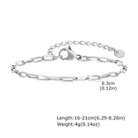 Simple Style Solid Color 201 Stainless Steel Women's Bracelets sku image 10