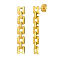 Vintage Style Classic Style Geometric Plating 304 Stainless Steel 18K Gold Plated Butterfly Backs Drop Earrings main image 10