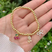 Classic Style Devil's Eye Heart Shape Copper 18K Gold Plated Women's Bracelets main image 5