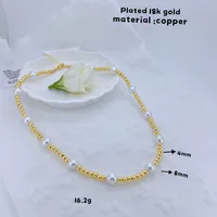 Simple Style Solid Color Copper 18K Gold Plated Unisex Necklace main image 4