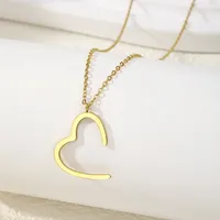 Wholesale Jewelry Simple Style Geometric 201 Stainless Steel Plating Pendant Necklace sku image 3