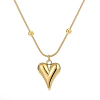 Wholesale Jewelry Simple Style Geometric 201 Stainless Steel Plating Pendant Necklace sku image 13