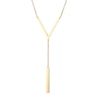 Wholesale Jewelry Simple Style Geometric 201 Stainless Steel Plating Pendant Necklace sku image 11