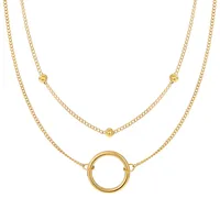 Wholesale Jewelry Simple Style Geometric 201 Stainless Steel Plating Pendant Necklace sku image 8
