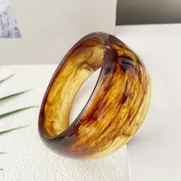 Retro Modern Style Geometric Acrylic Resin Women's Bangle main image 4