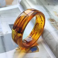 Retro Modern Style Geometric Acrylic Resin Women's Bangle main image 7