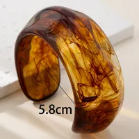 Retro Modern Style Geometric Acrylic Resin Women's Bangle sku image 9
