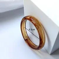 Retro Modern Style Geometric Acrylic Resin Women's Bangle sku image 4