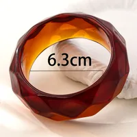 Retro Modern Style Geometric Acrylic Resin Women's Bangle sku image 6