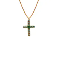 Hip-Hop Simple Style Cross 304 Stainless Steel 18K Gold Plated Unisex Choker sku image 3