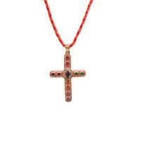 Hip-Hop Simple Style Cross 304 Stainless Steel 18K Gold Plated Unisex Choker sku image 5