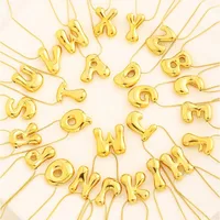 Casual Classic Style Letter 304 Stainless Steel Polishing Plating 18K Gold Plated Unisex Pendant Necklace main image 1